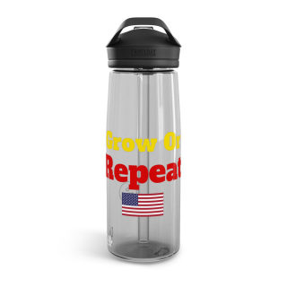 Grow One Repeat water bottle, American flag CamelBak Eddy 20oz/25oz 3