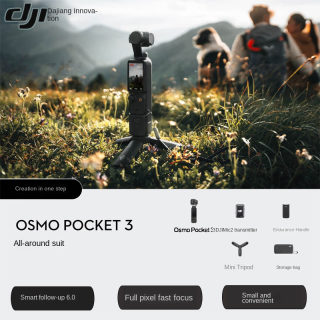 DJI Osmo Pocket 3 Handheld Gimbal Camera | Compact 4K Travel Vlog Camera