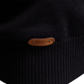Men's Half-Zip Stand-Up Collar Sweater | Color Block 4
