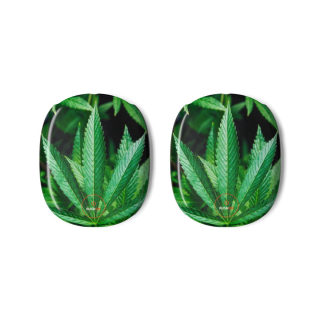 Marijuana leaf AirPods Max case | botanical pattern headphone covers