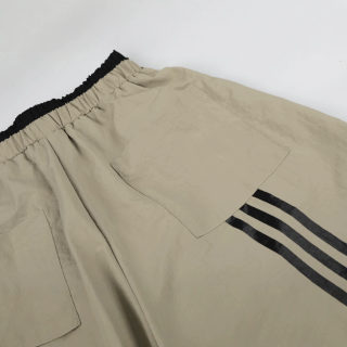 Striped Cargo Pants with Drawstring and Cuffed Hem 4