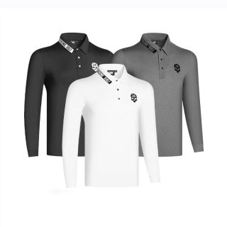 Men's Long Sleeve Golf Sports Pullover | Lapel Sweater Shirt 4