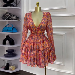 V-Neck High Waist Slimming Short Dress 3