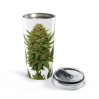 Cannabis Bud Illustration Tumbler, 20oz