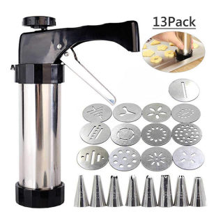Cookie Press Gun Set | Stainless Steel Baking & Cream Piping Tool 6
