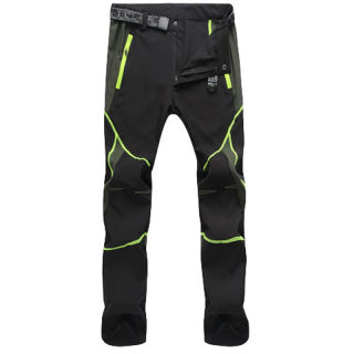Men's Summer Windproof Hiking Pants, Panel Detailing
