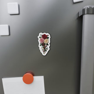 Rose Bouquet Die Cut Magnet | Floral Refrigerator Magnet 3