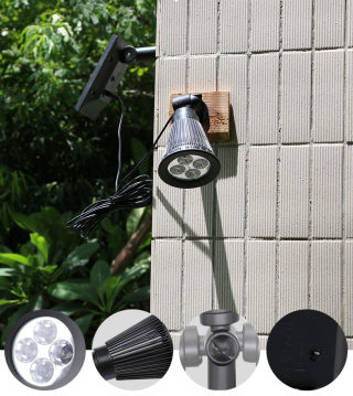 Solar Split-Spotlight LED Light for Indoor/Garden Use 3