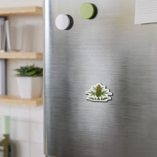 Cannabis Bud Die-Cut Magnet