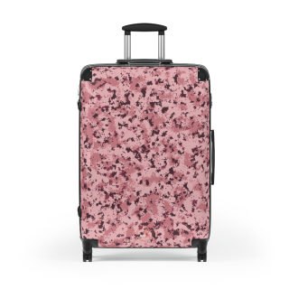 Pink Digital Camo Suitcase | Rolling Carry-On Luggage 3