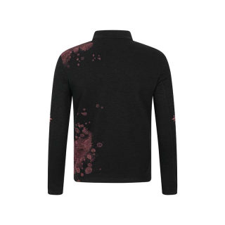 Character Letter Print Long Sleeve Shirt | American Vintage 4