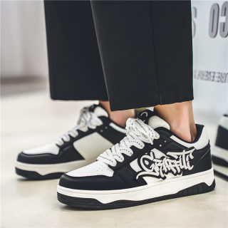Korean-Style Low-Top Color-Block Board Shoes for Men 2