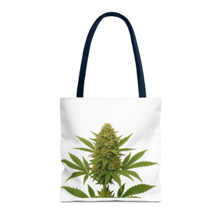 Cannabis Bud Illustration Tote | Botanical Cannabis Plant Tote 14