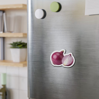 Red Onion Illustration Die-Cut Magnet 8