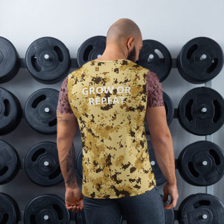 Men's athletic t-shirt "Grow Or Repeat" 3