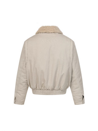 Reversible Wool Fleece Jacket, Short and Thickened 4