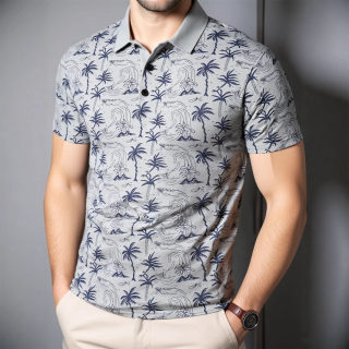 Men's Ice Silk Polo Shirt | Cross-Border Export Trend 2
