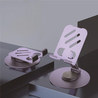 Phone holder — aluminum alloy desktop stand with 360-degree rotation 5