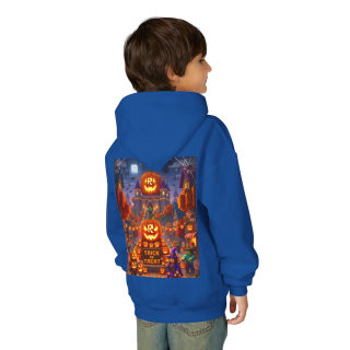 Spooky Pumpkin Patch Trick or Treat Kids Hoodie 76