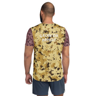 Men's athletic t-shirt "Grow Or Repeat"