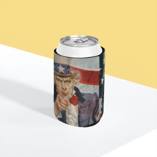 Uncle Sam Pointing Can Cooler Sleeve | American Flag Patriotic