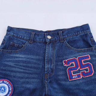 Women's High-Waisted Decorative Denim Shorts 4