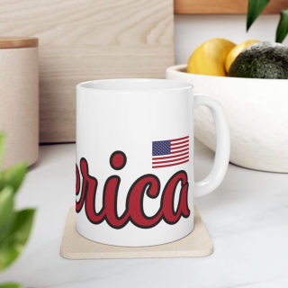 America peace sign Mug | American flag peace hand, patriotic coffee cup 14