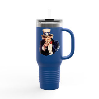 Uncle Sam Pointing Travel Mug | 40oz Insulated Patriotic Tumbler 15
