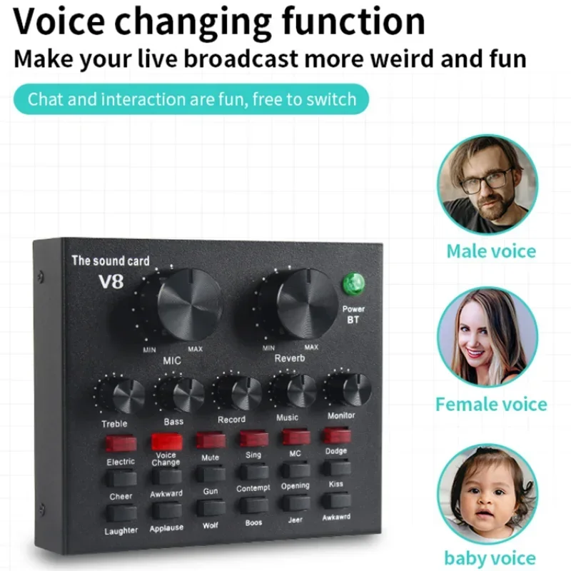 V8 Professional Podcast & Streaming Bundle with BM-800 Microphone