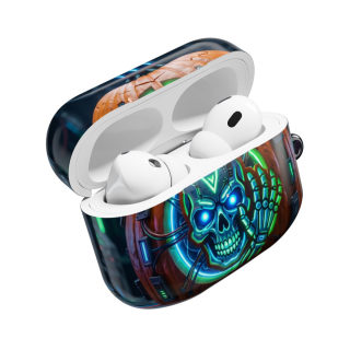 Neon Skull Pumpkin AirPod Case 21