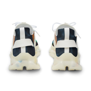 Green Orb Abstract Mesh Sneakers | Athletic Shoes 6