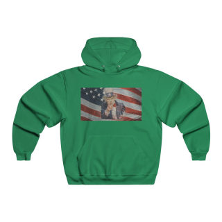 Uncle Sam Pointing Hooded Sweatshirt | Patriotic American Flag Graphic 3