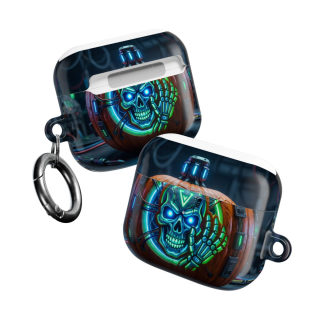Neon Skull Pumpkin AirPod Case 24