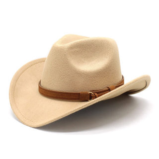 Retro Wide Brim Wool Denim Sun Hat | Casual Autumn Winter Top Hat 3