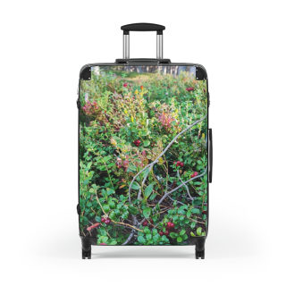 Wild Berry Bush Suitcase | Nature Photo Luggage 3