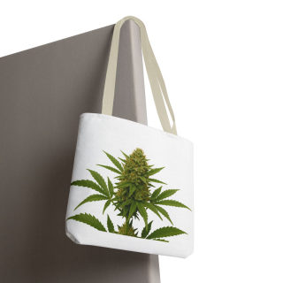 Cannabis Bud Illustration Tote | Botanical Cannabis Plant Tote 113