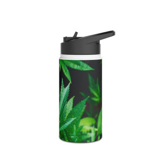 Marijuana Cannabis Leaf Water Bottle | Stainless Steel Bottle 4