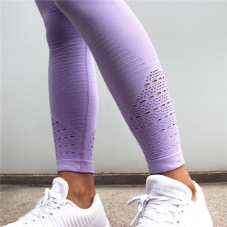 Diqian Super-Stretchy Tummy-Control Yoga Pants, Purple 6