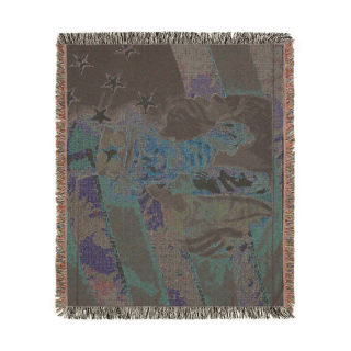Uncle Sam Pointing Woven Blanket | American Flag Patriotic Throw 8