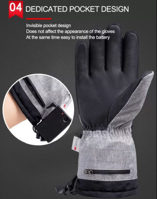 Smart Heated Touchscreen Gloves, Waterproof 6