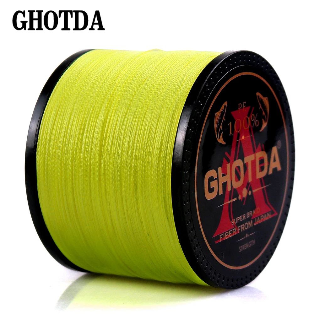 GHOTDA 4-Strand Braided Fishing Line, 300–1000m