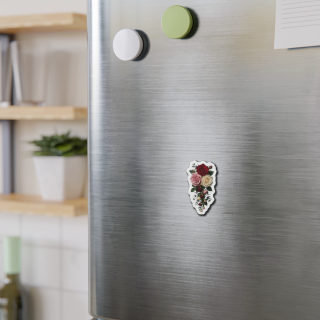 Rose Bouquet Die Cut Magnet | Floral Refrigerator Magnet