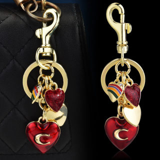 Metal Fruit Keychain Set with Rhinestones | Bag Pendant Accessory 4