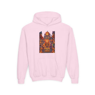 Spooky Pumpkin Patch Trick or Treat Kids Hoodie 14