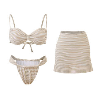 Striped bikini set 5