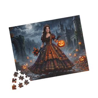 Gothic Pumpkin Lady puzzle 520-piece | Halloween jigsaw puzzle 10