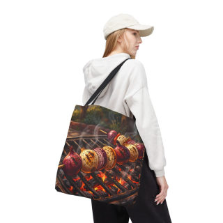 Grilled Vegetable Kabob Tote Bag | BBQ Skewers, Summer Cookout Market Tote 63
