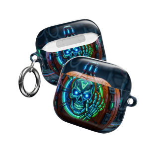 Neon Skull Pumpkin AirPod Case 25