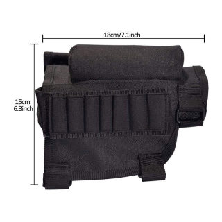 Outdoor Tactical Cheek Rest Bag | Bullet Pouch 2-in-1 Gun Stock Bag 5