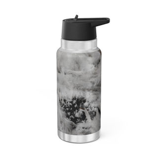 Ice Crystals Pattern 32 oz Tumbler | Stainless Steel Insulated Water Bottle 4